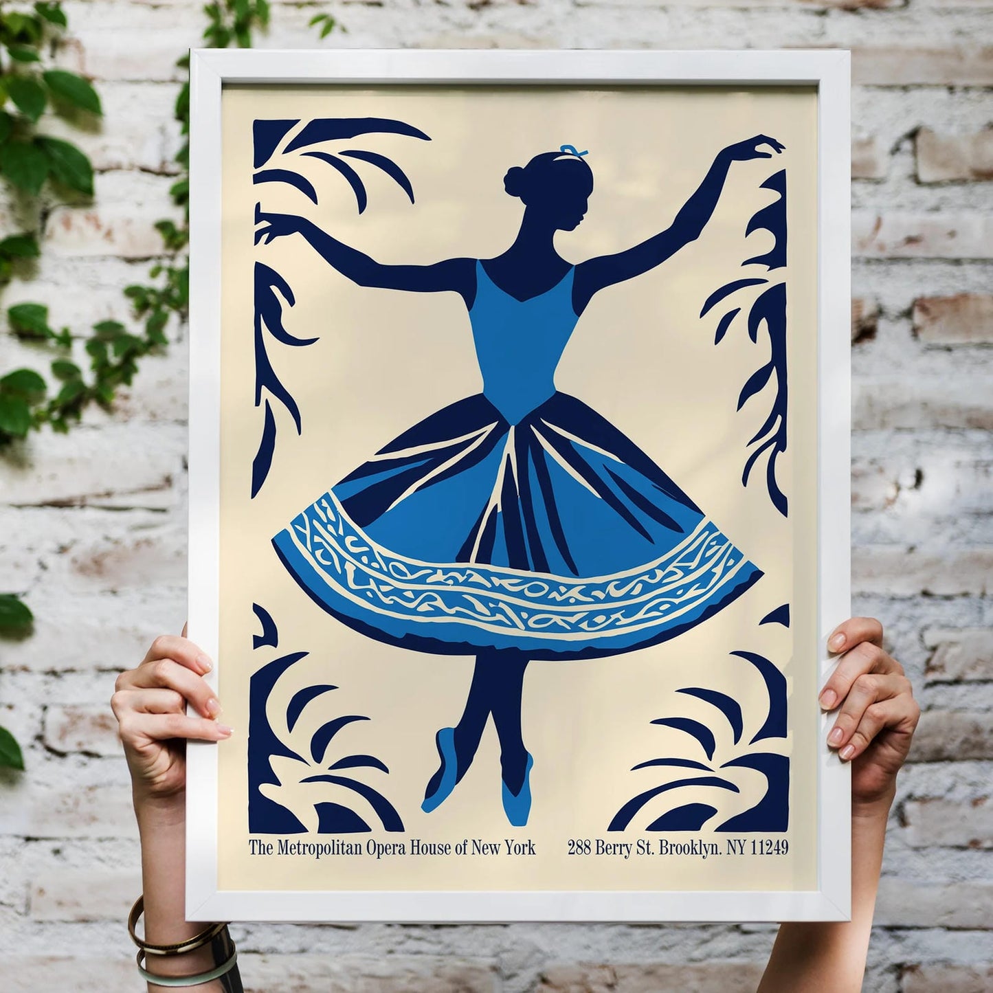 NYC Ballerina Wall Art Poster