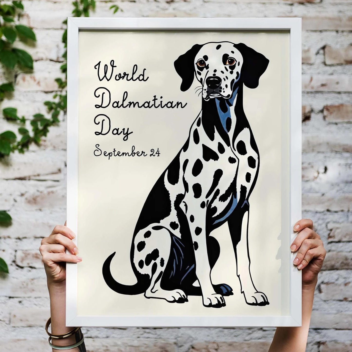 Dalmatian Celebration Poster Print