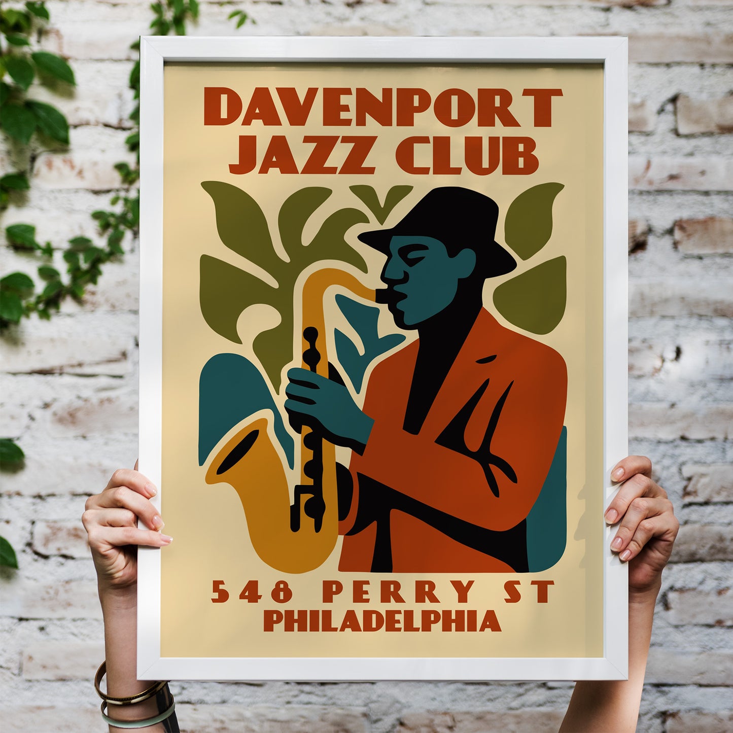Davenport Jazz Club Philadelphia Poster