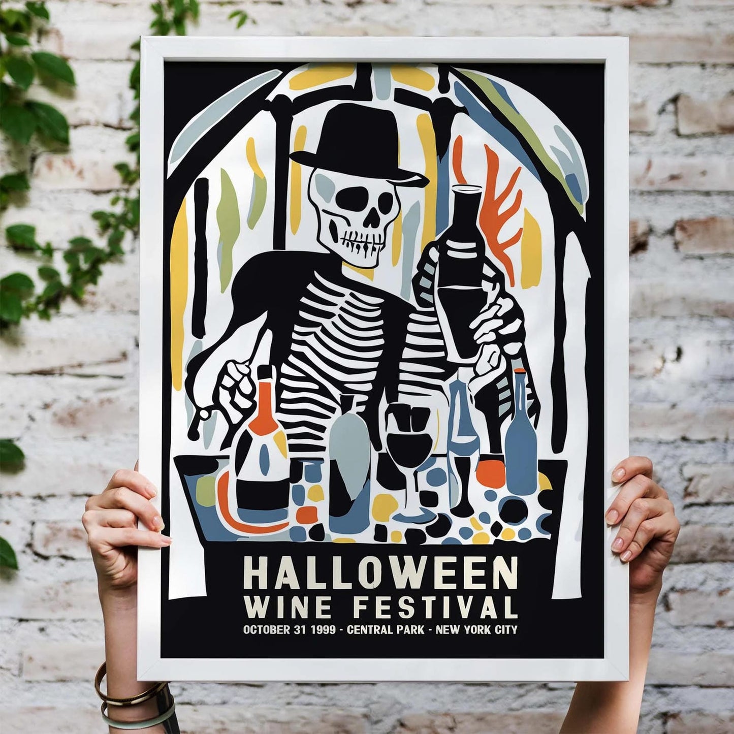 Halloween Wine Festival Poster Print