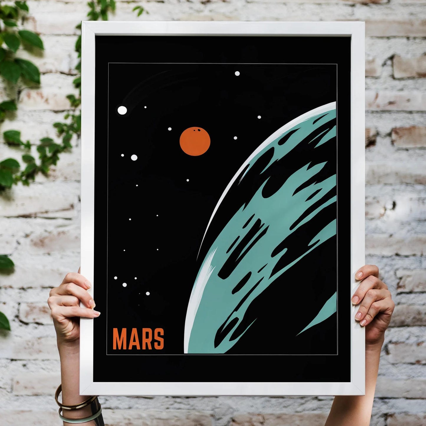 Minimal Planet Mars Poster