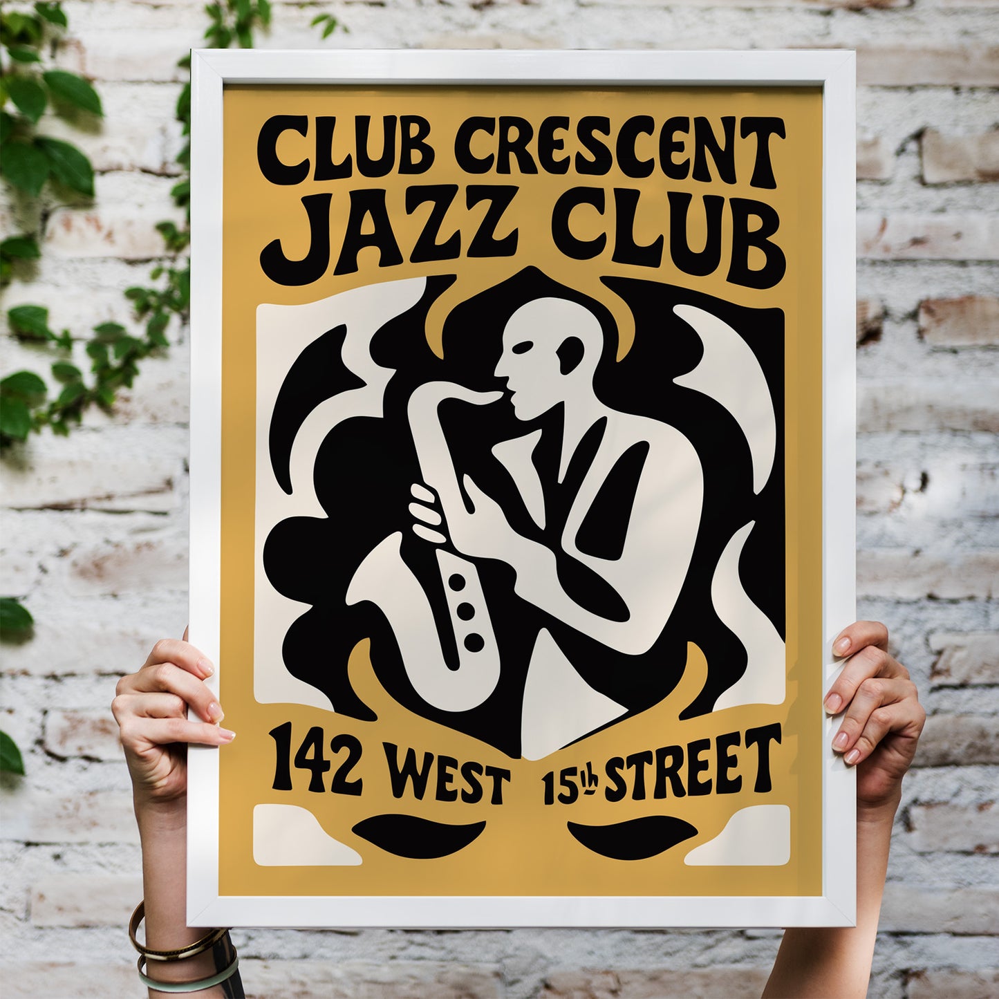 Club Crescent Jazz Club Poster