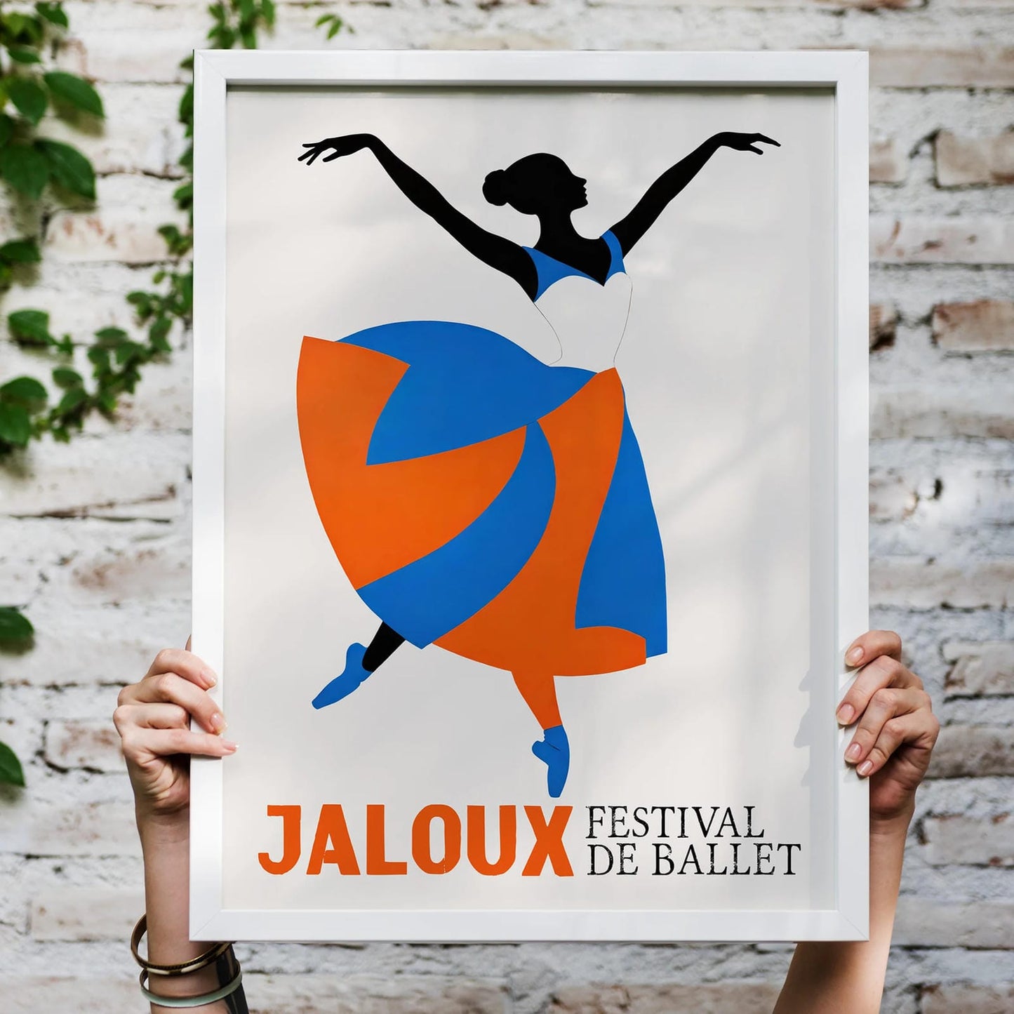 Retro French Ballet Art Print