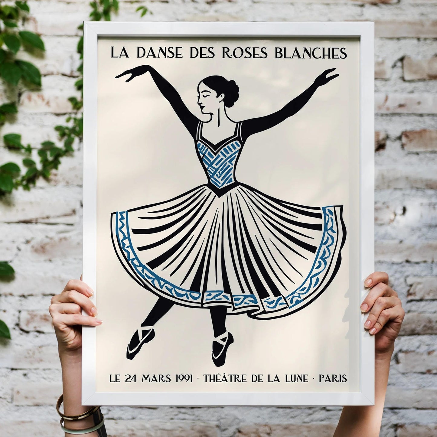 Retro Paris Ballet 1991 Poster Print