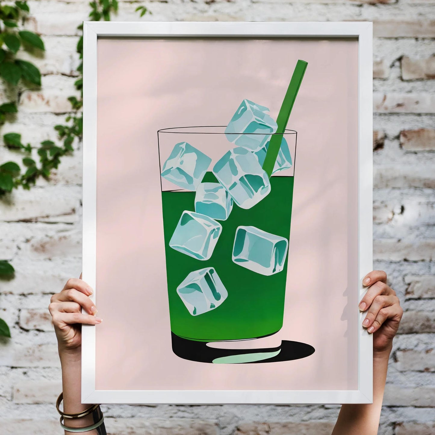 Iced Matcha Wall Art Print