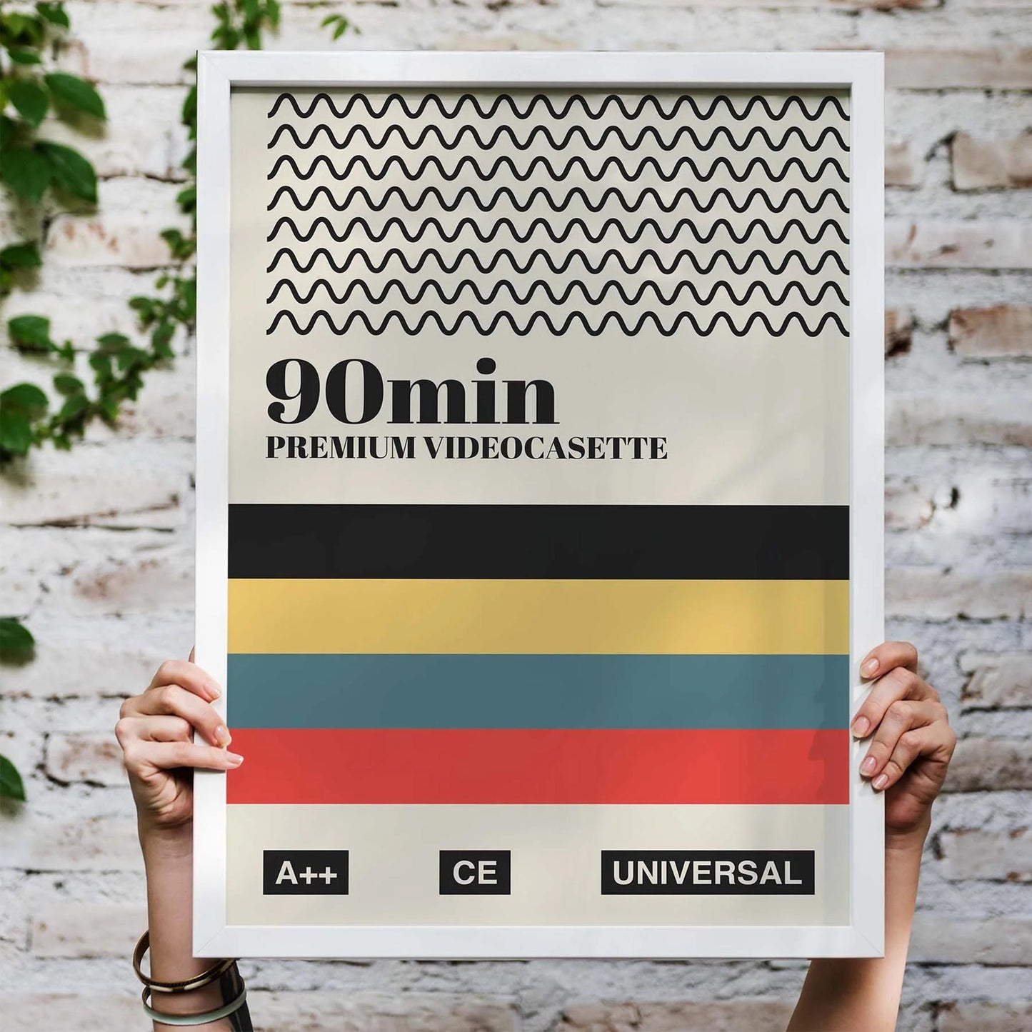 Retro Videocassette Poster Print