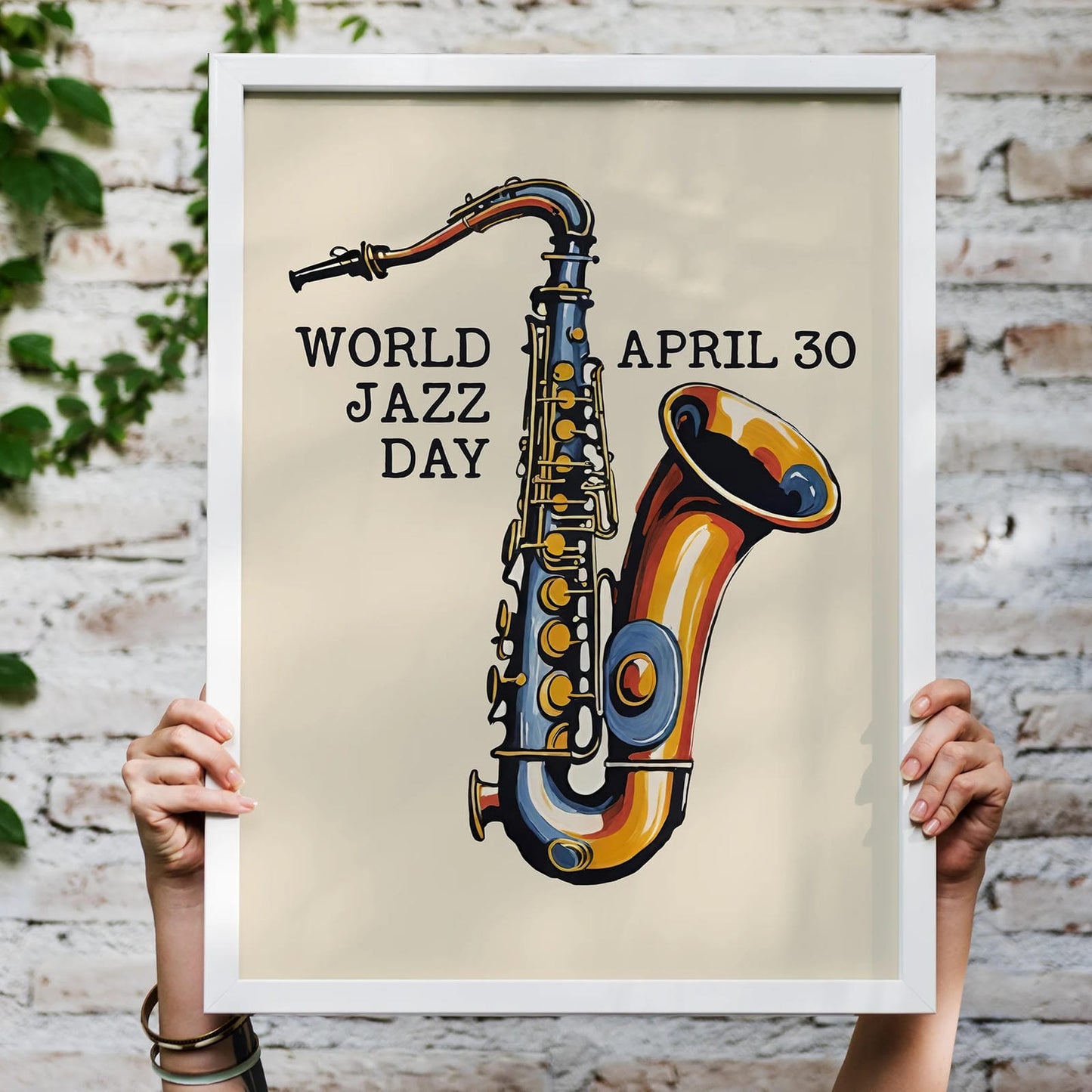 World Jazz Day Retro Poster