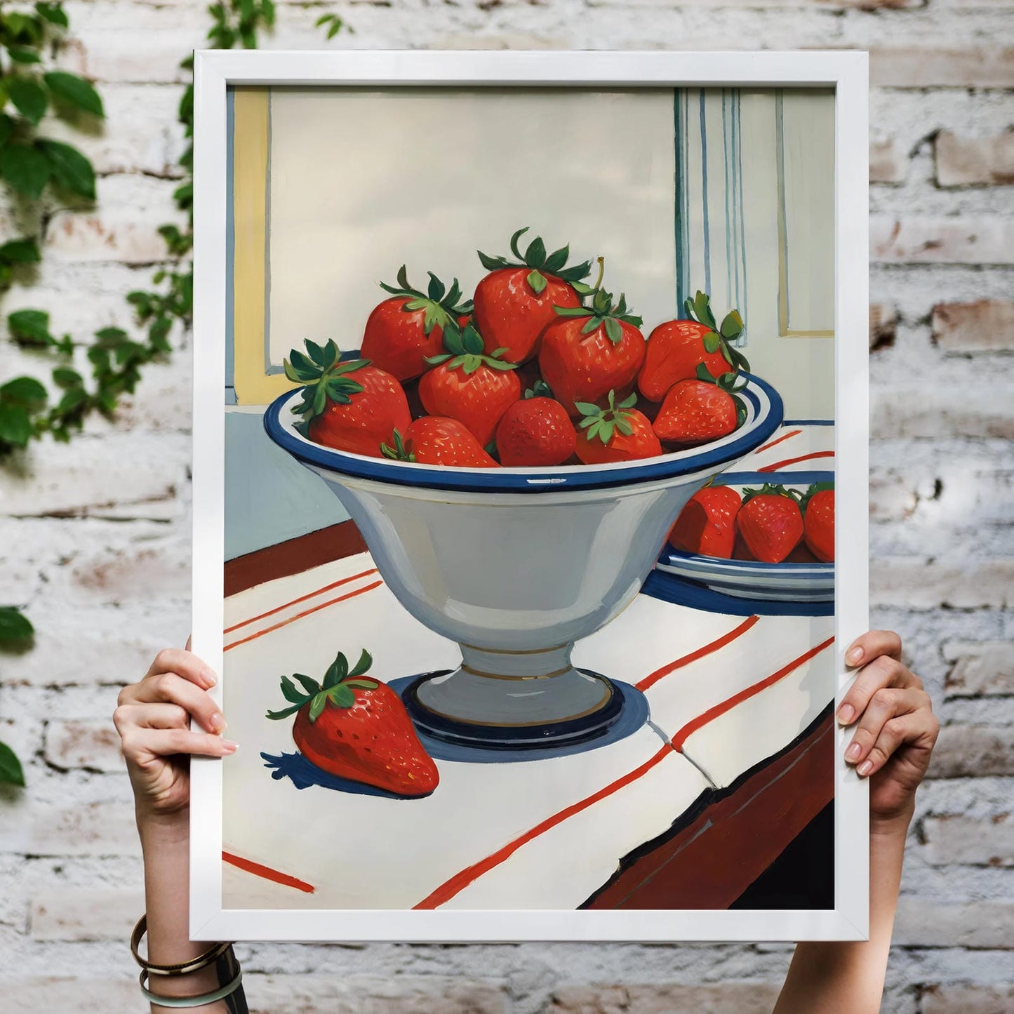 Summer Strawberries Art Print