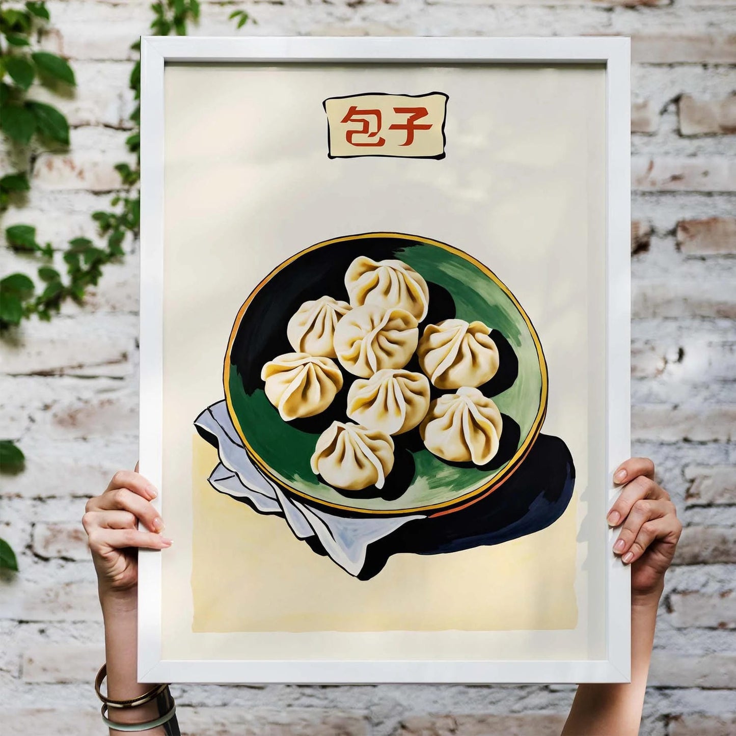 Chinese Steamed Dumplings Wall Art