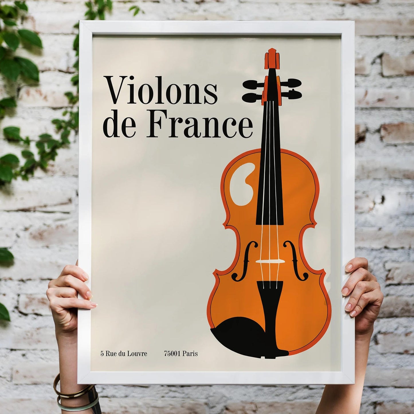 Violons de France - Vintage Violin Poster