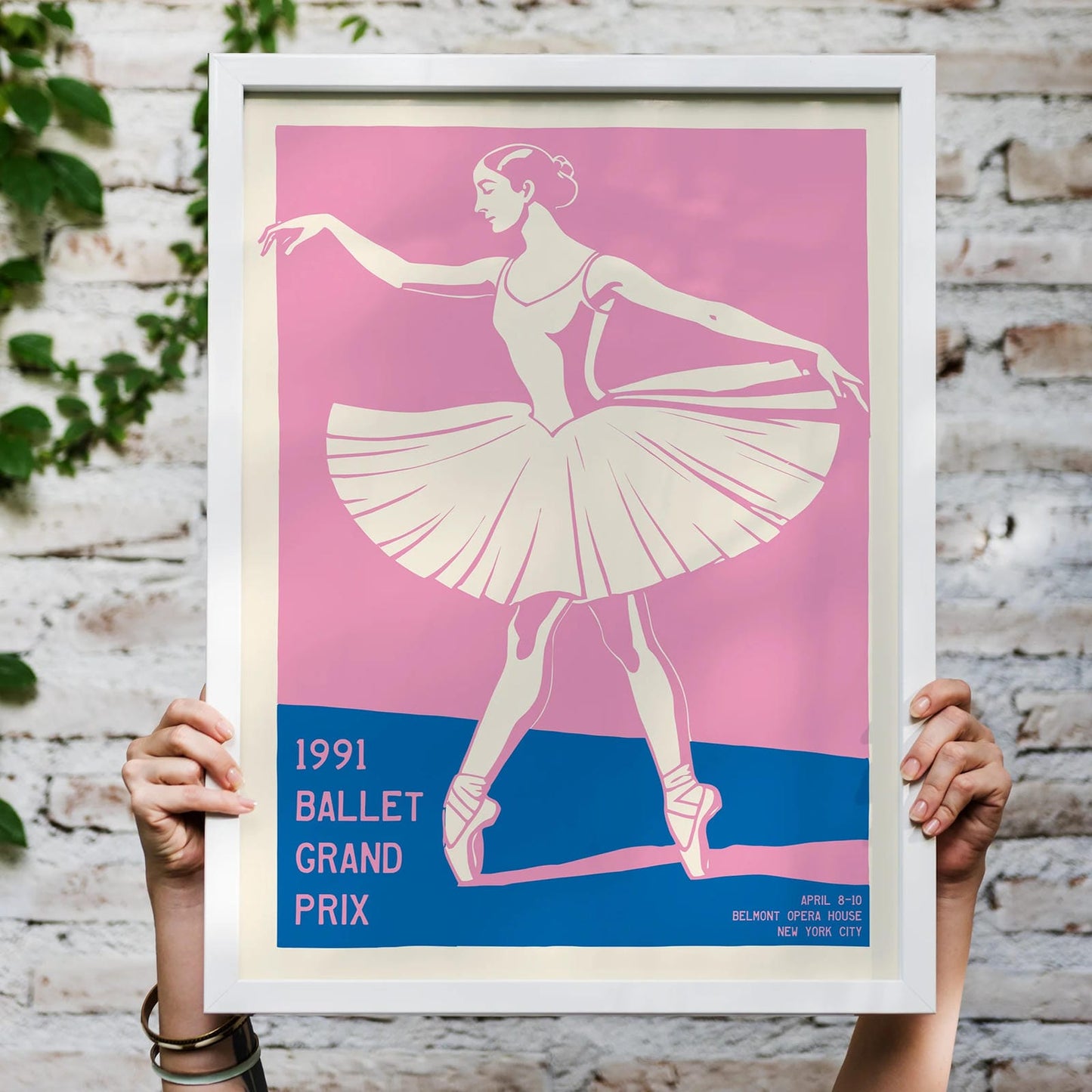 Retro Ballet Grand Prix Poster