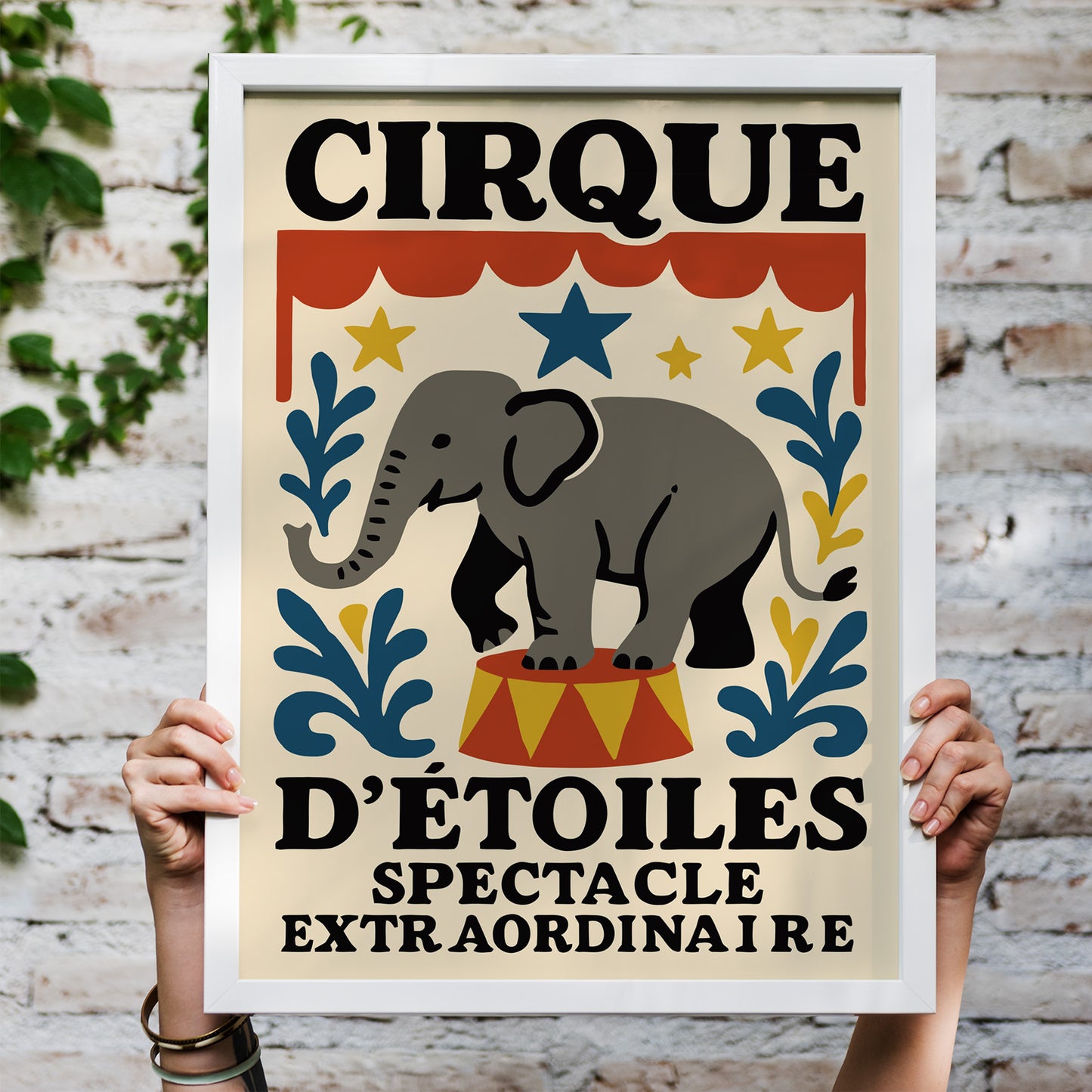 Cirque D'Étoiles Elephant Poster