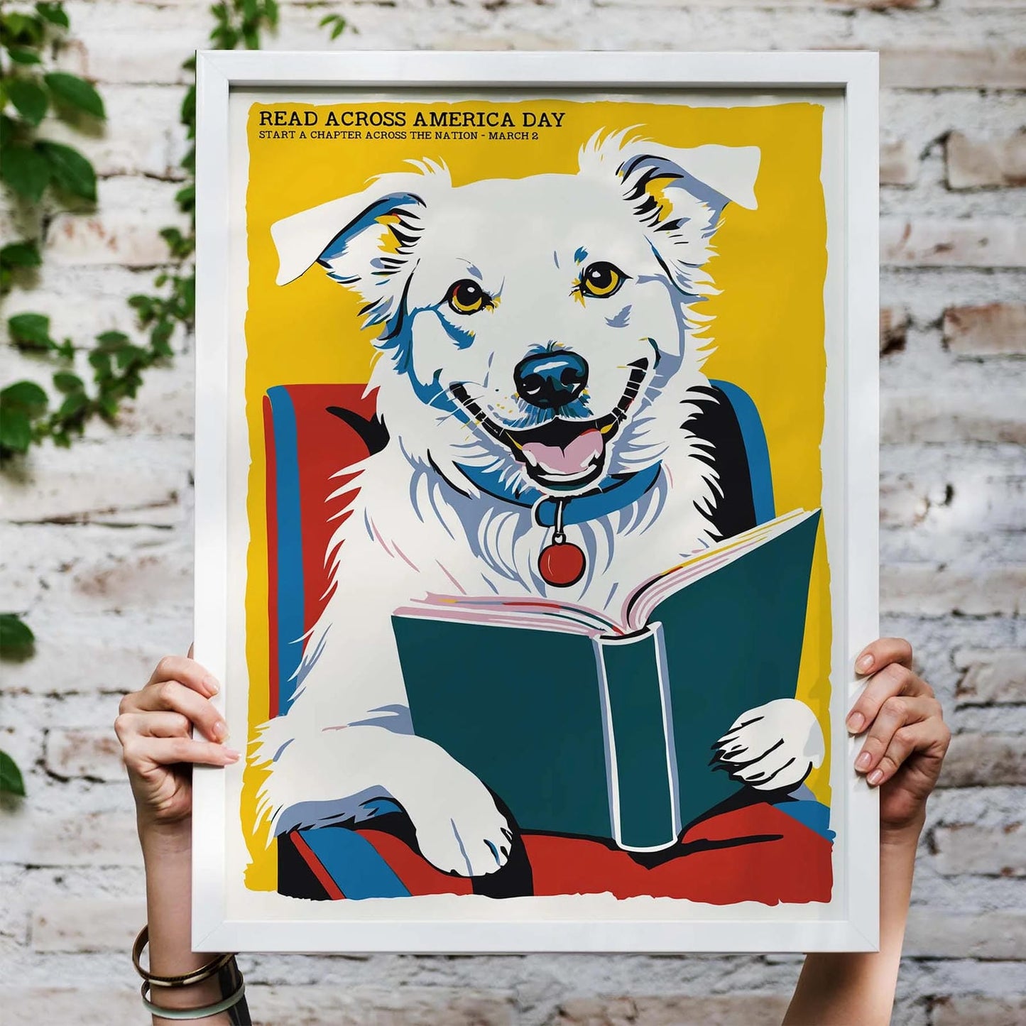 Reading Is Pawsome Poster Print