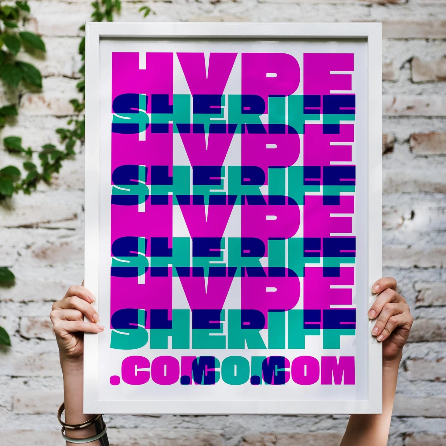 Typographic HypeSheriff Poster