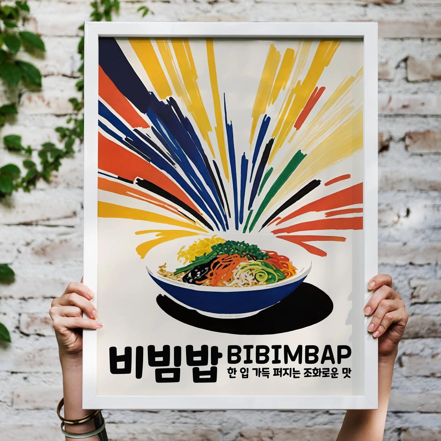 Korean Cuisine Colorful Art Print