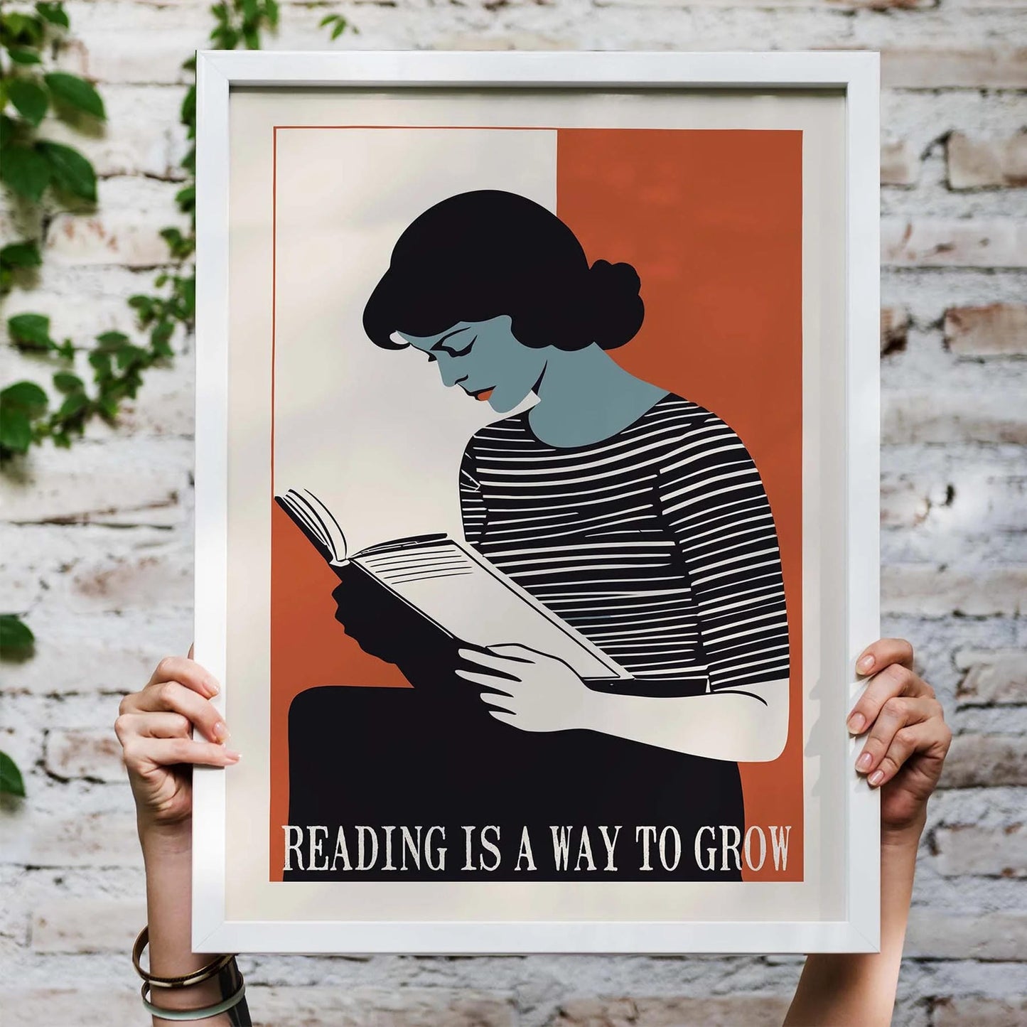 Reading Growth Wall Art Print