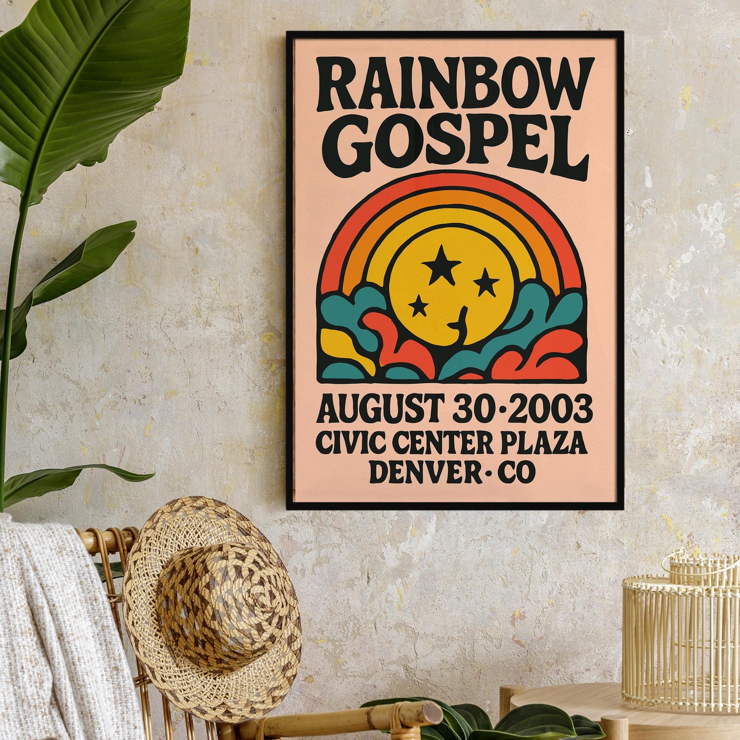 Rainbow Gospel Retro Poster