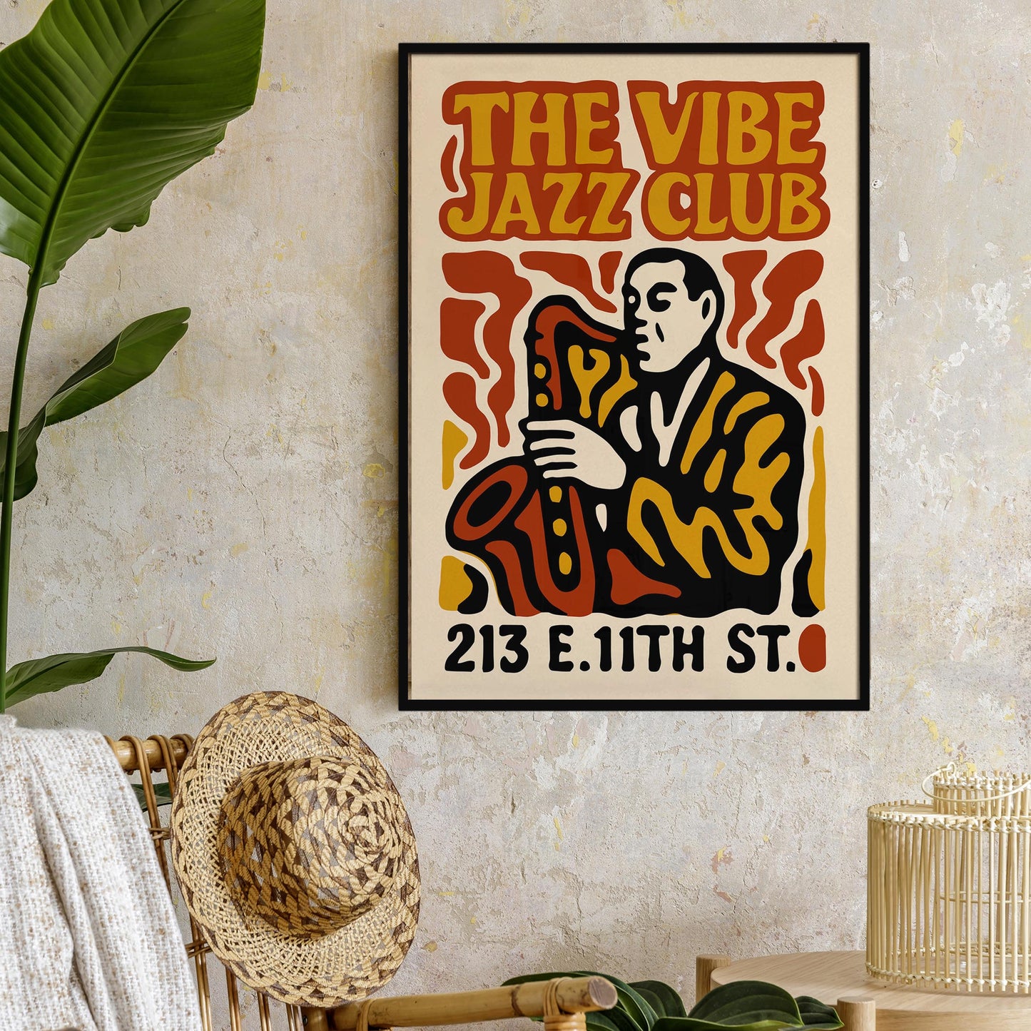 Jazz Club Sax Poster