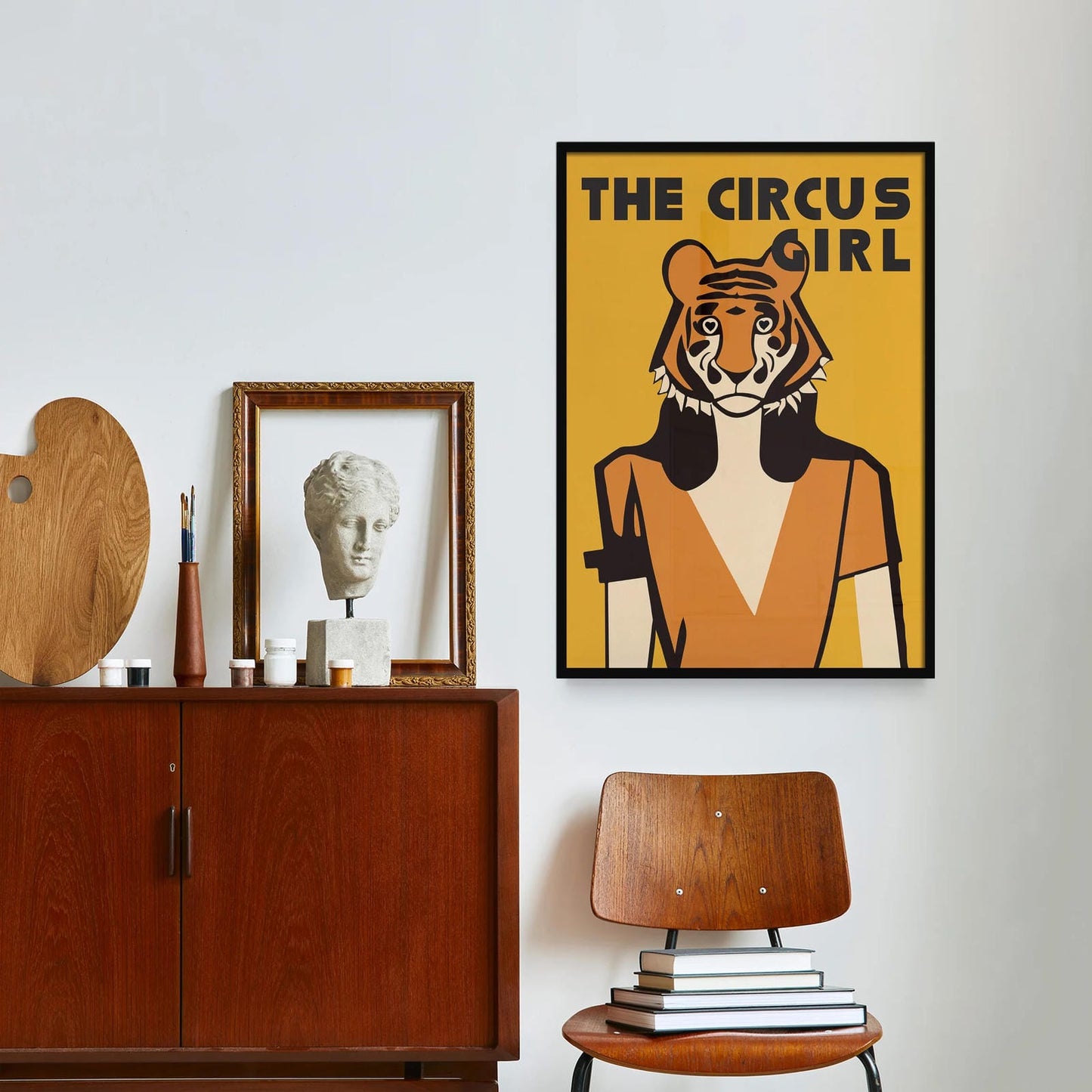The Circus Girl Yellow Poster