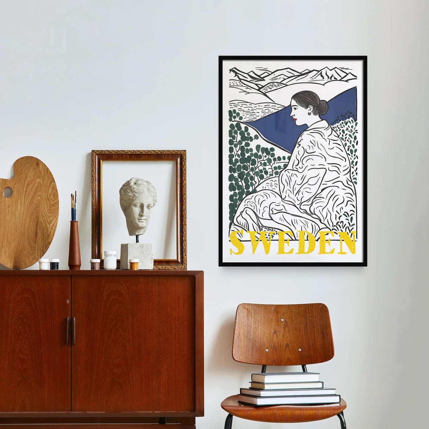 Sweden - Retro Travel Poster