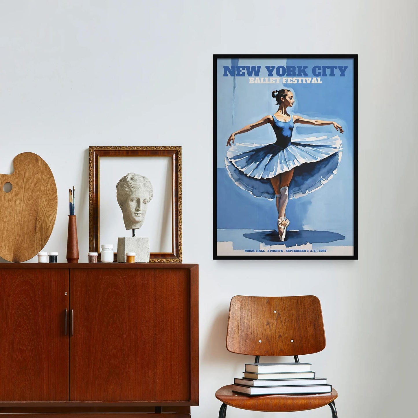 NYC Ballet Festival Retro Poster Print