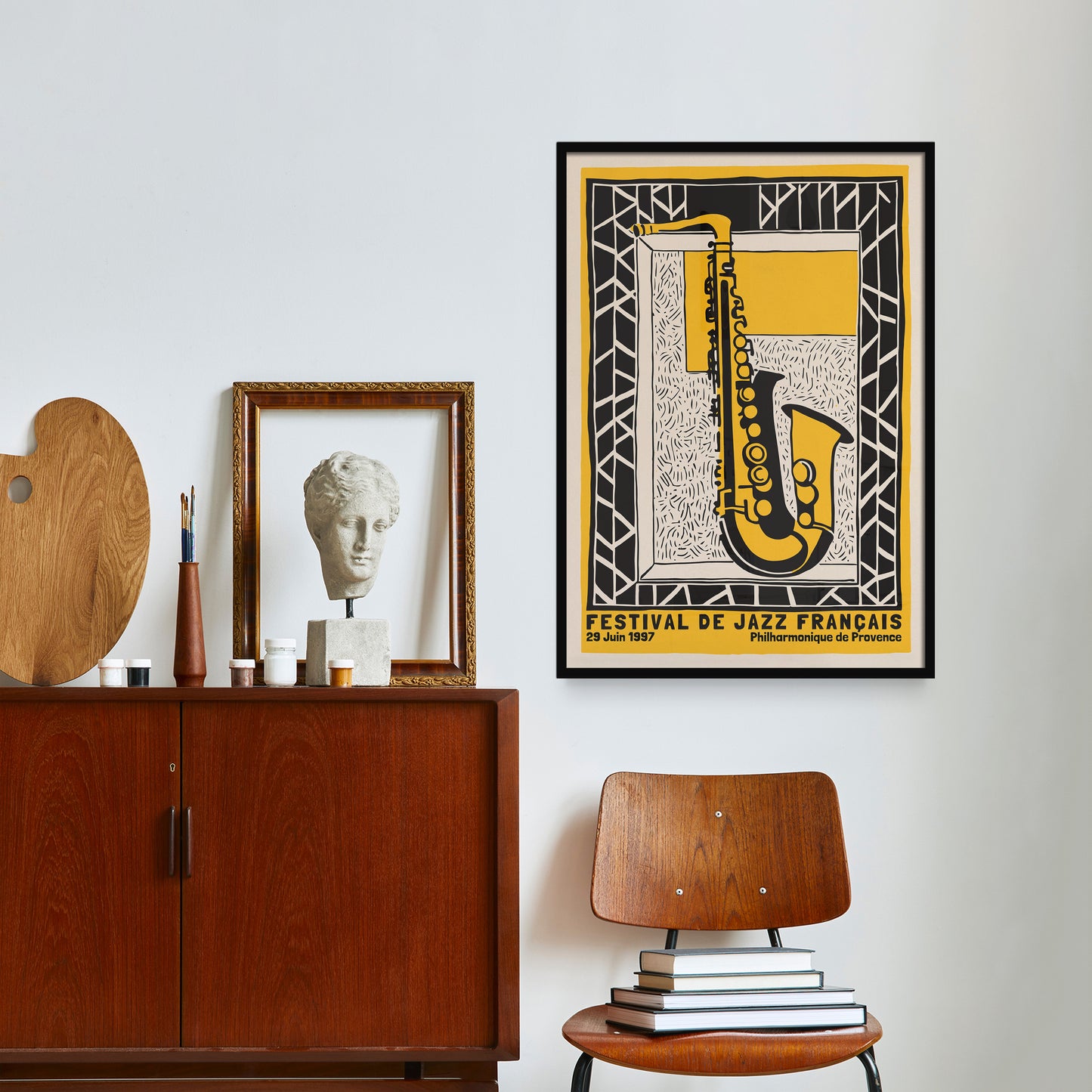 French Jazz Festival 1997 Retro Poster