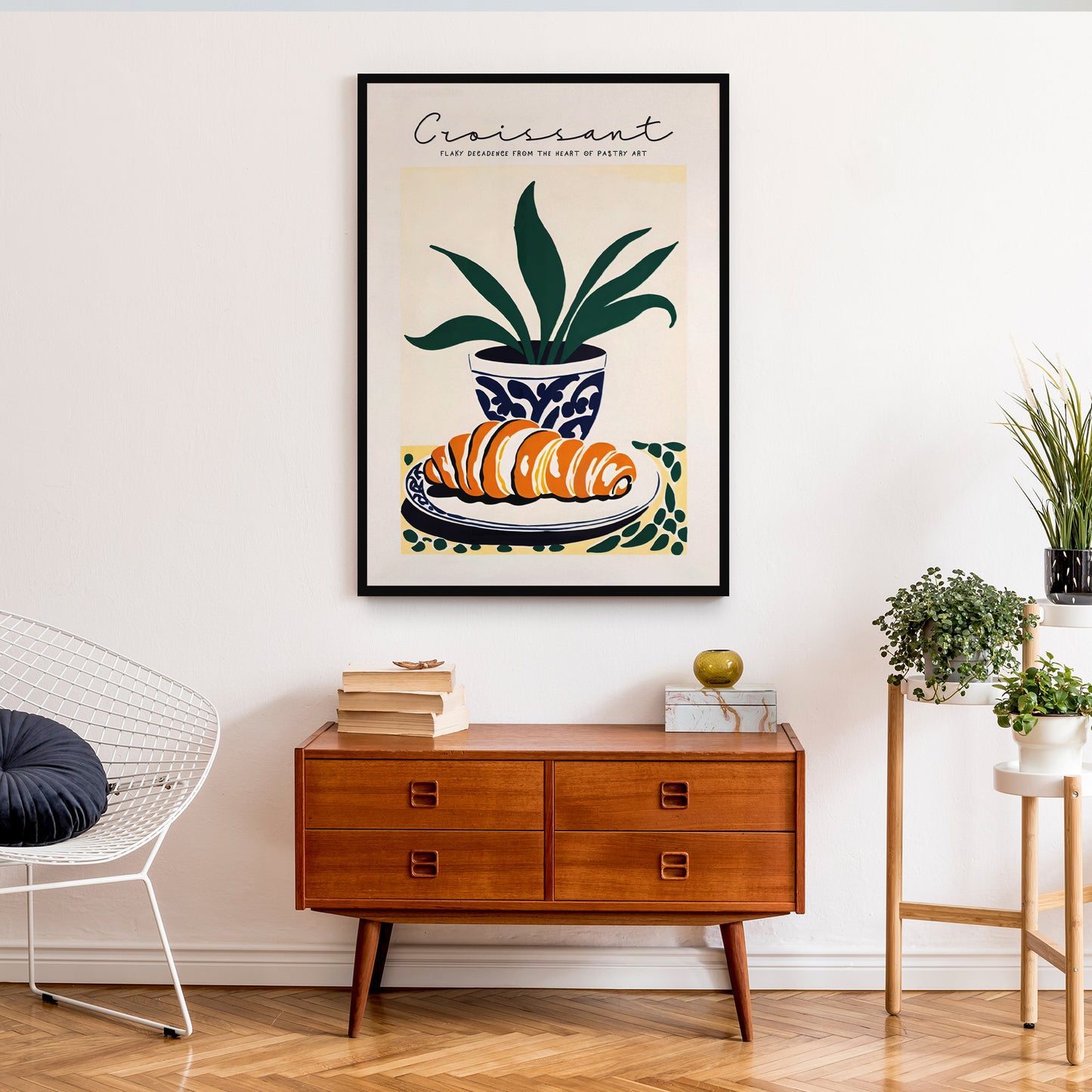 French Croissant Wall Art Poster