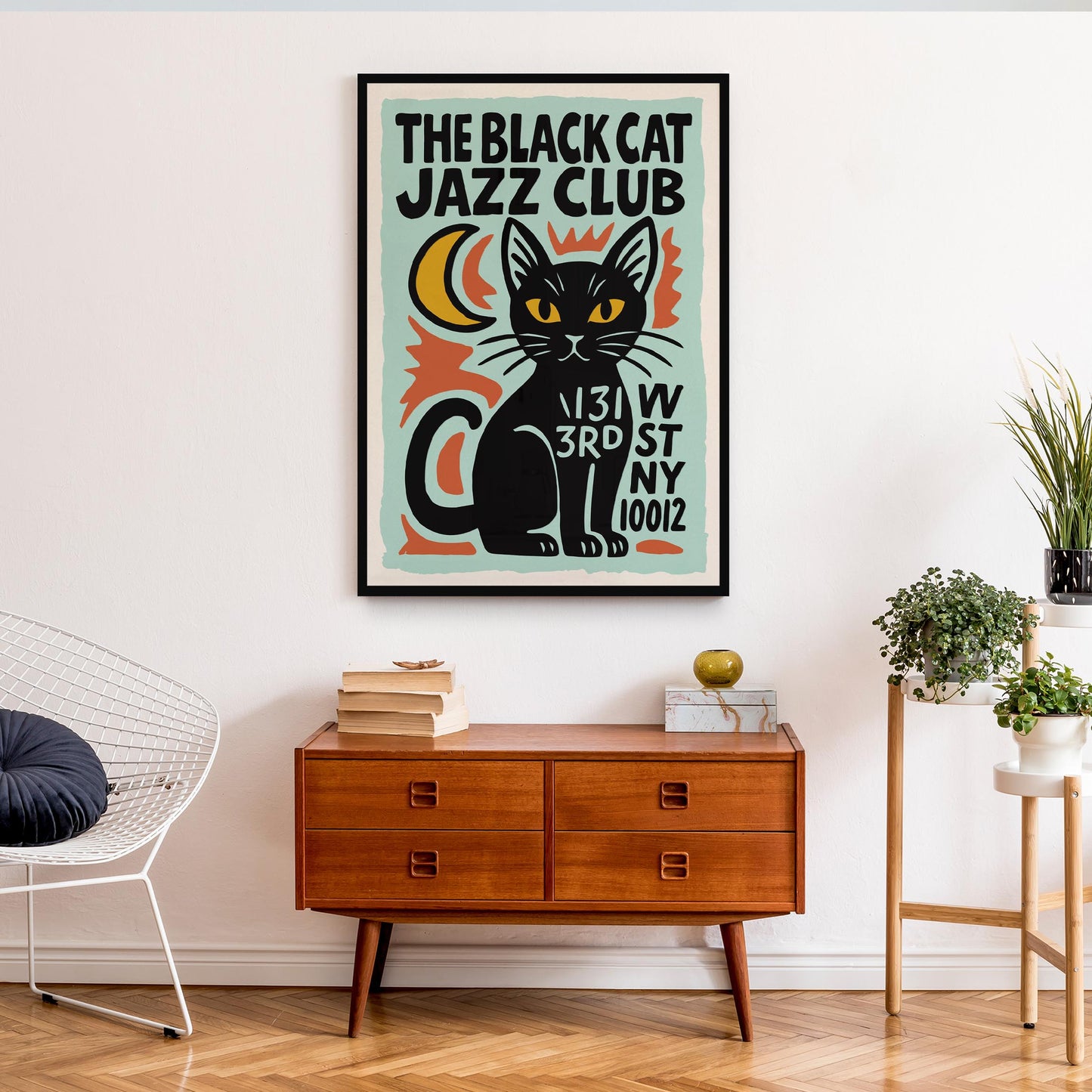 Black Cat Jazz Wall Art (Copy)