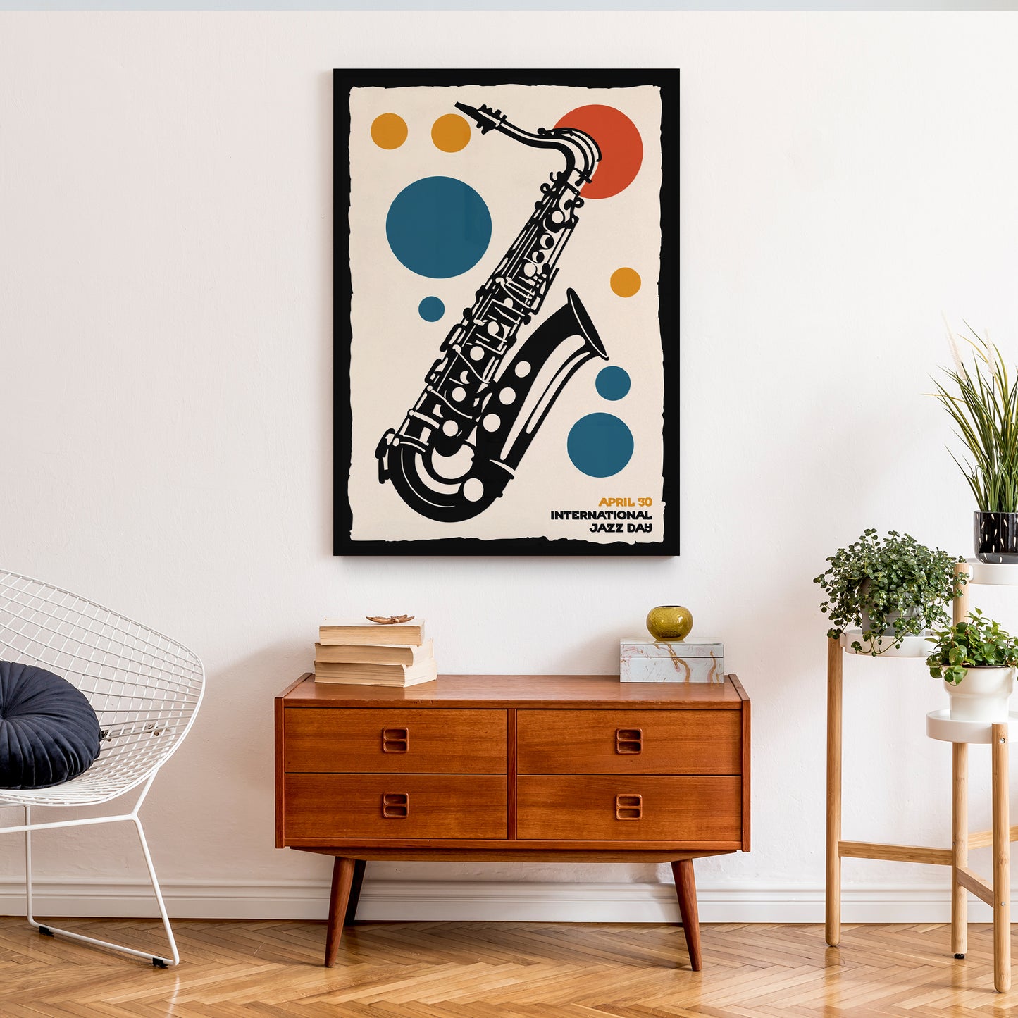 International Jazz Day Retro Poster