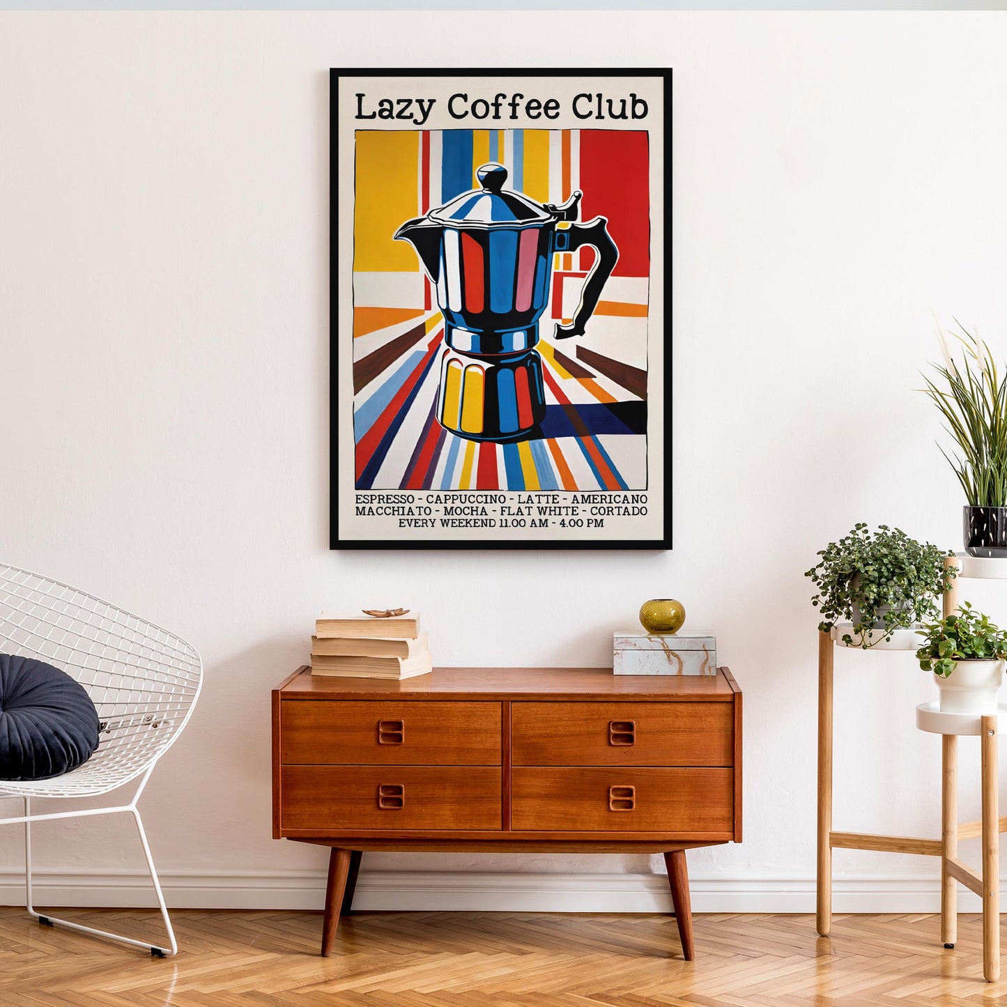 Lazy Coffee Club Poster