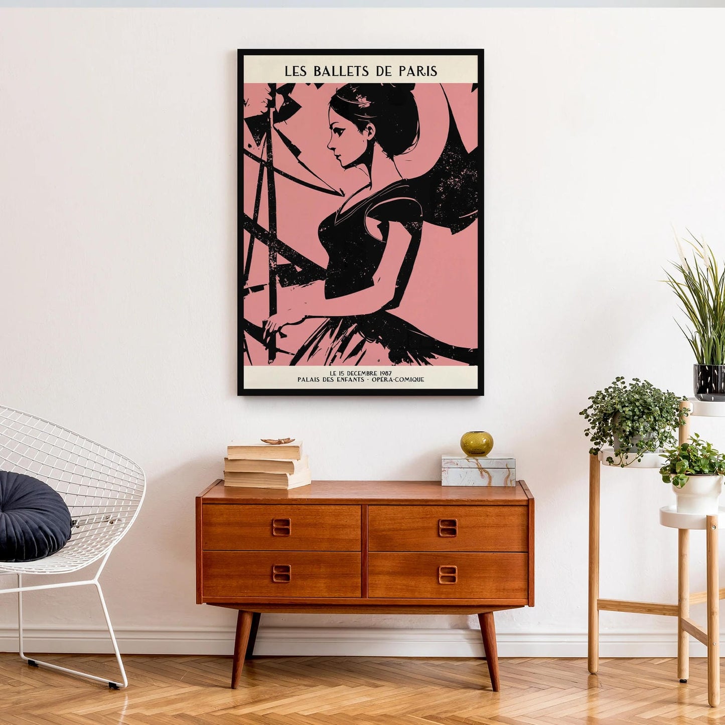French Ballet Vintage Wall Art Print