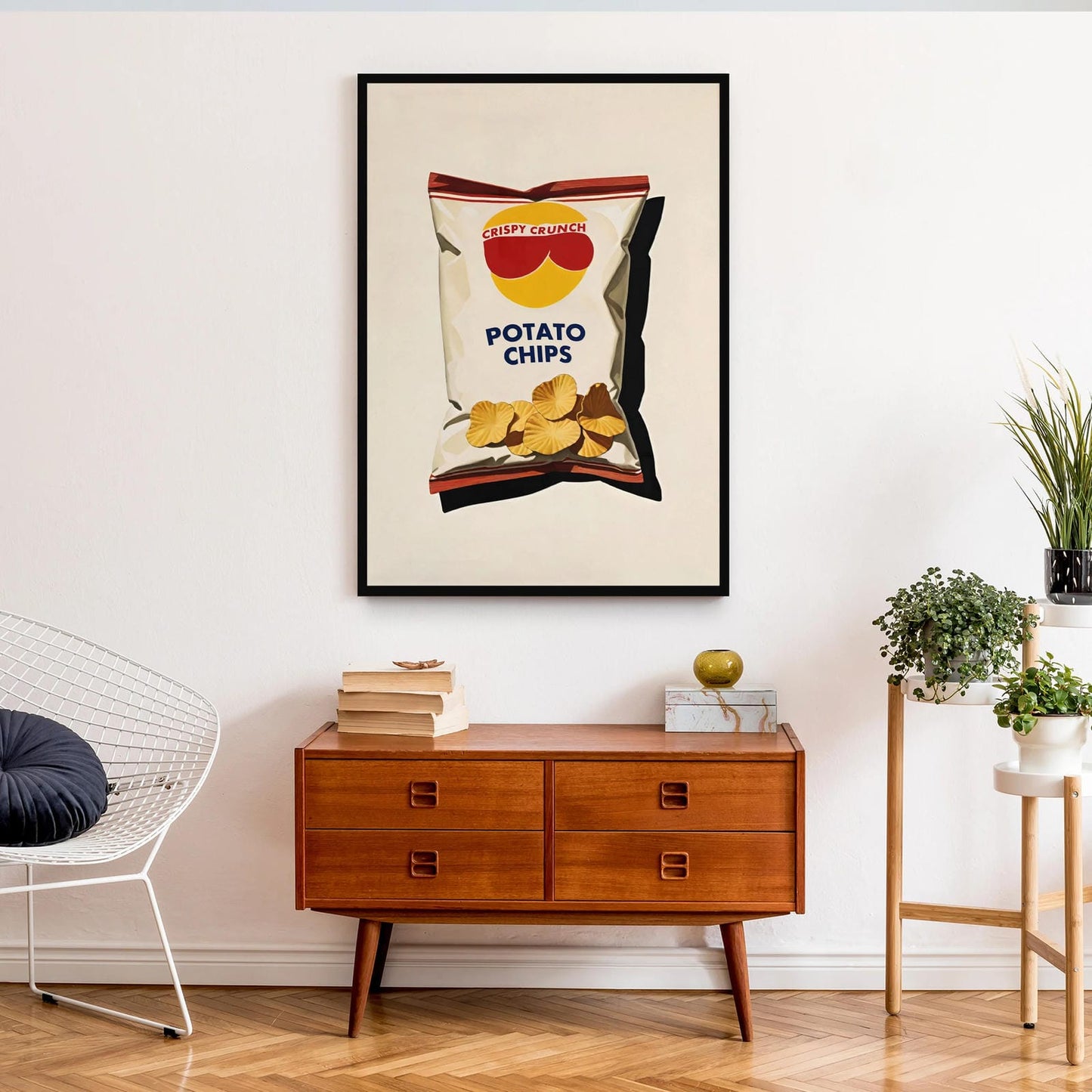 Retro Potato Chips Pop-Art Poster