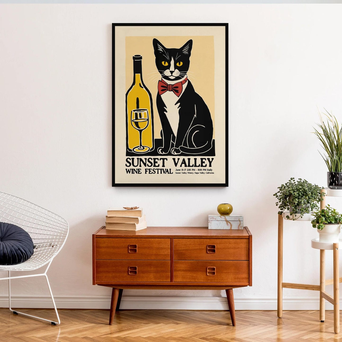 Sunset Valley Wine Festival Poster