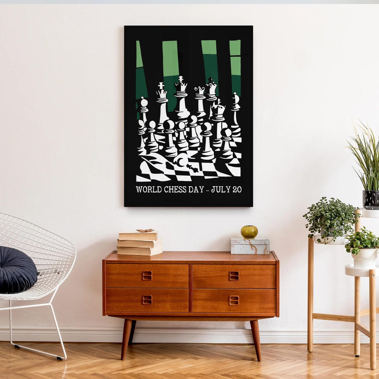 World Chess Day Retro Poster