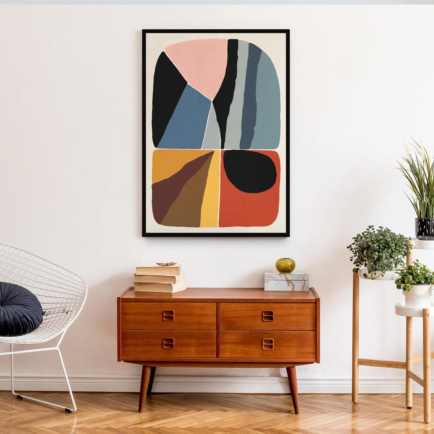 Mid Century Modern Abstract Print 2025
