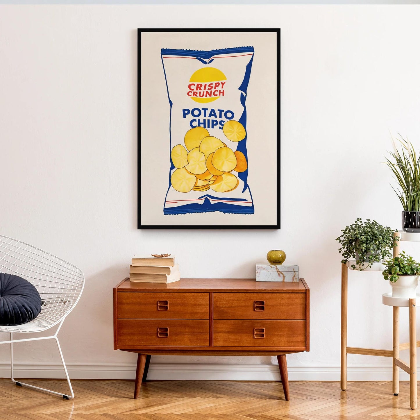 Potato Chips Retro Pop-Art Poster