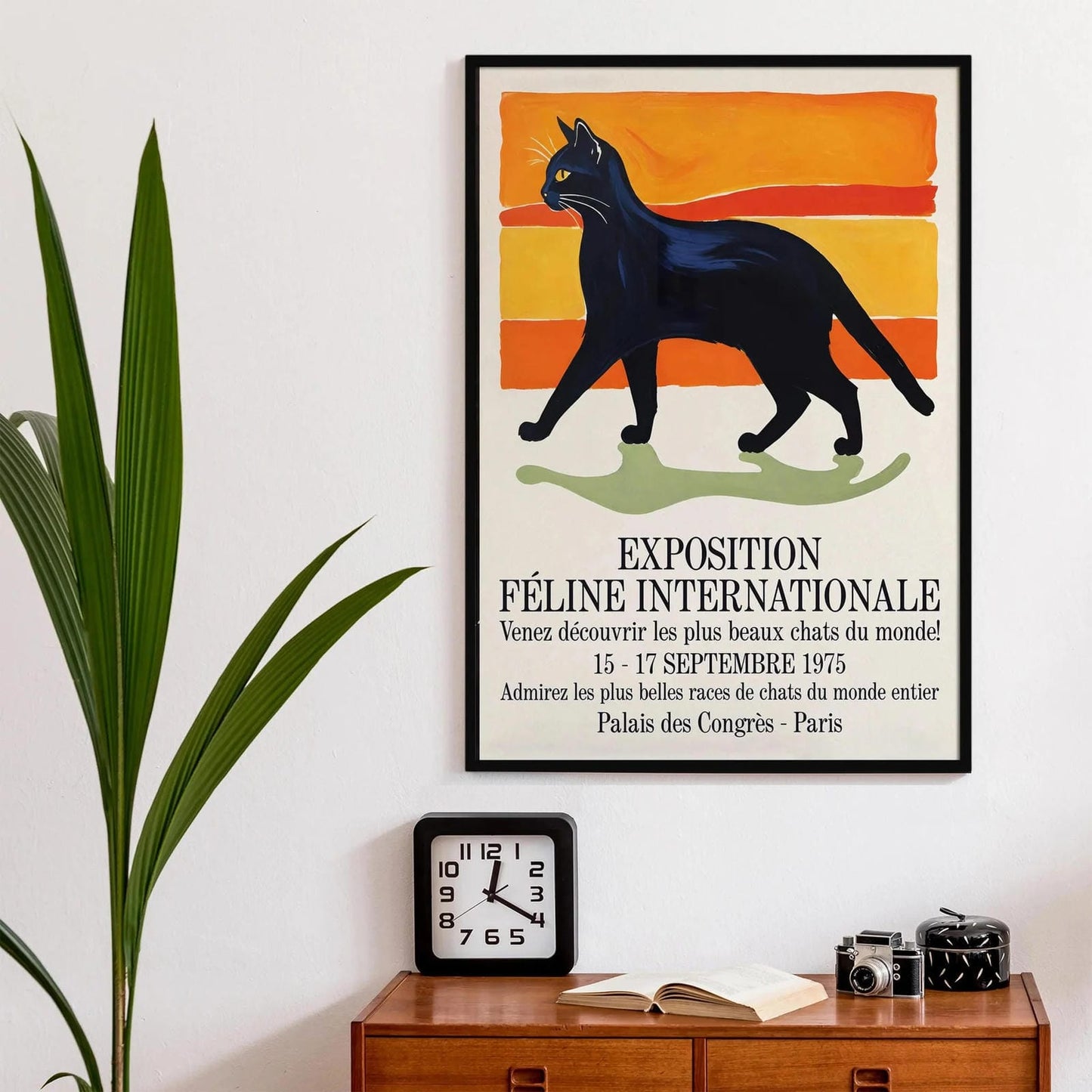 International Cat Show Retro Poster