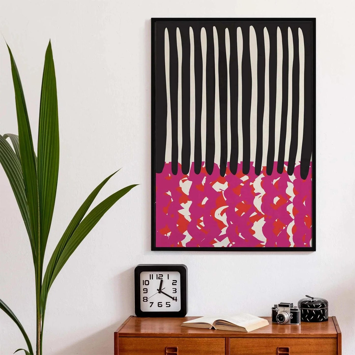 Bold Abstract Drip and Red Poster
