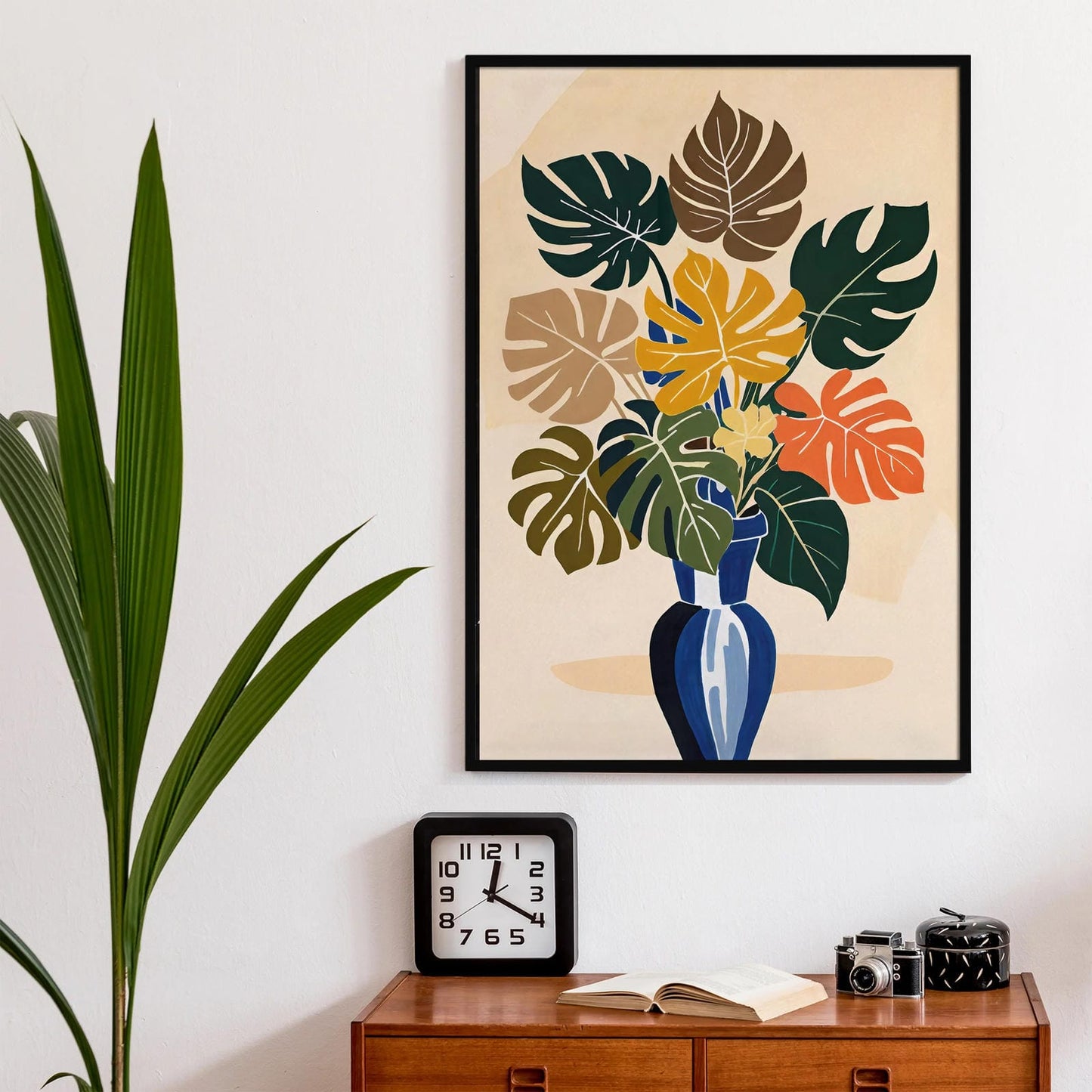 Boho Floral Wall Art Print