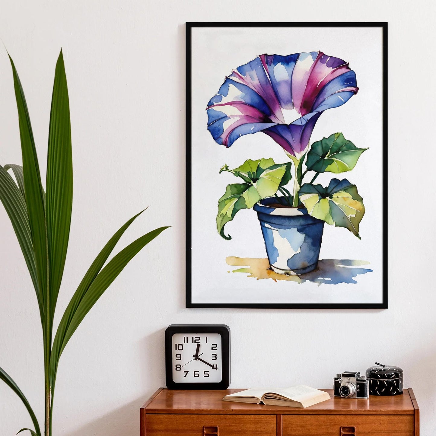 Morning Glory Watercolor Art Print