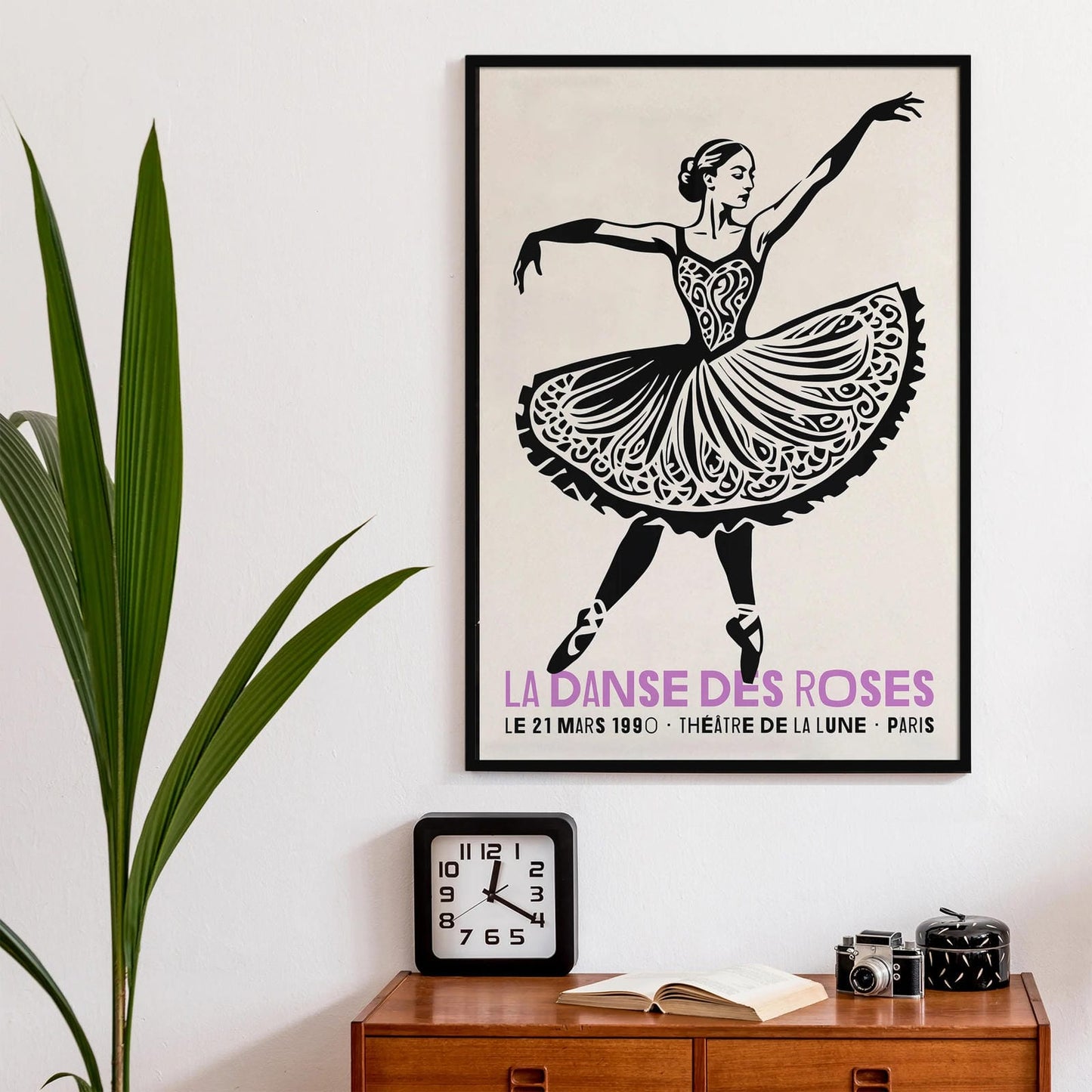 1990 Retro French Ballerina Art Print