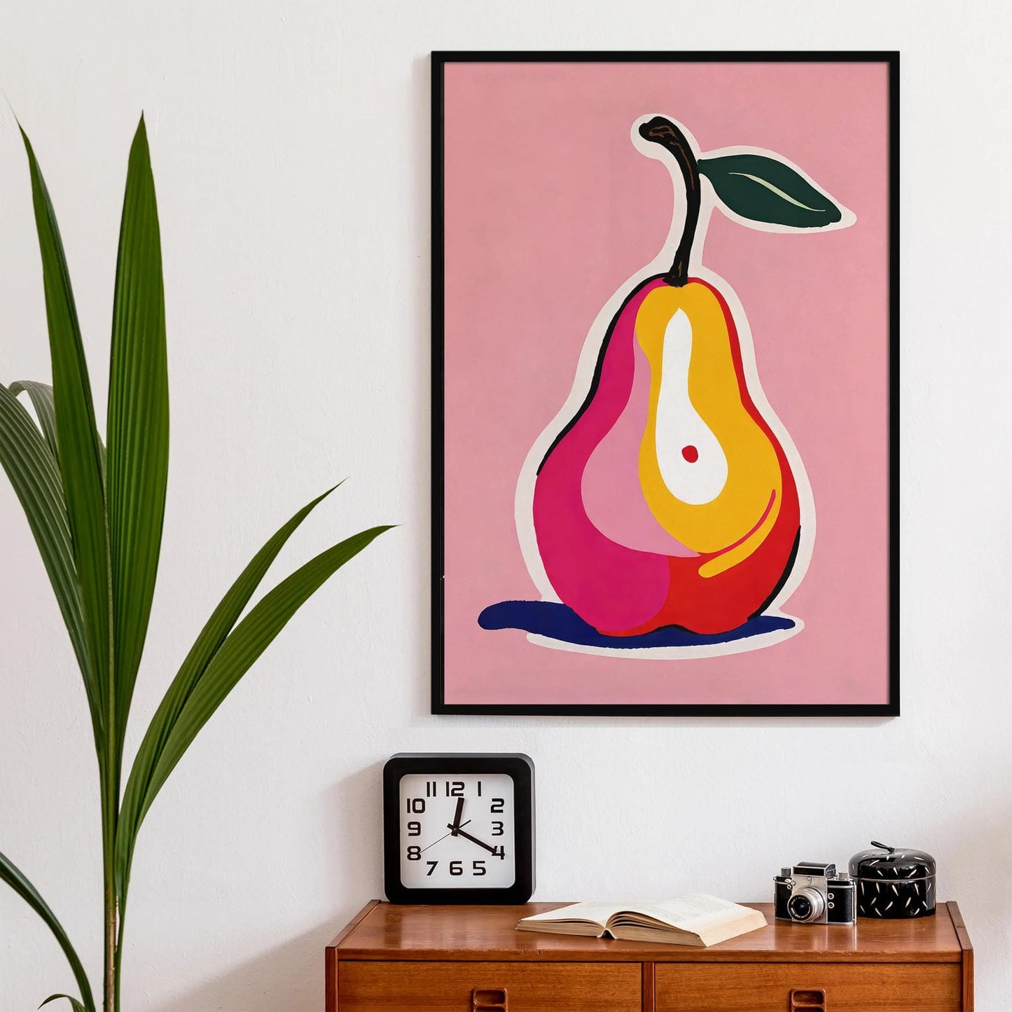 Cute Pear Wall Art Print