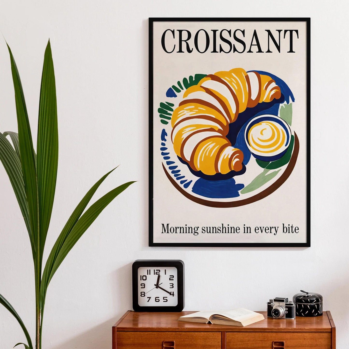 Breakfast Delight Croissant Poster