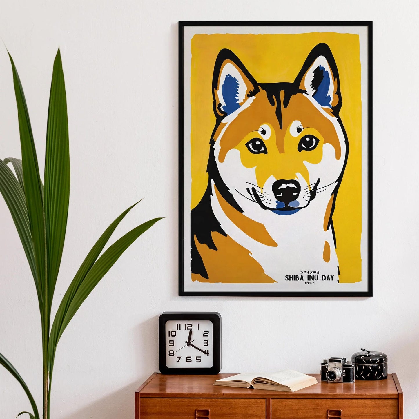 Shiba Inu Dog Day Wall Art Print
