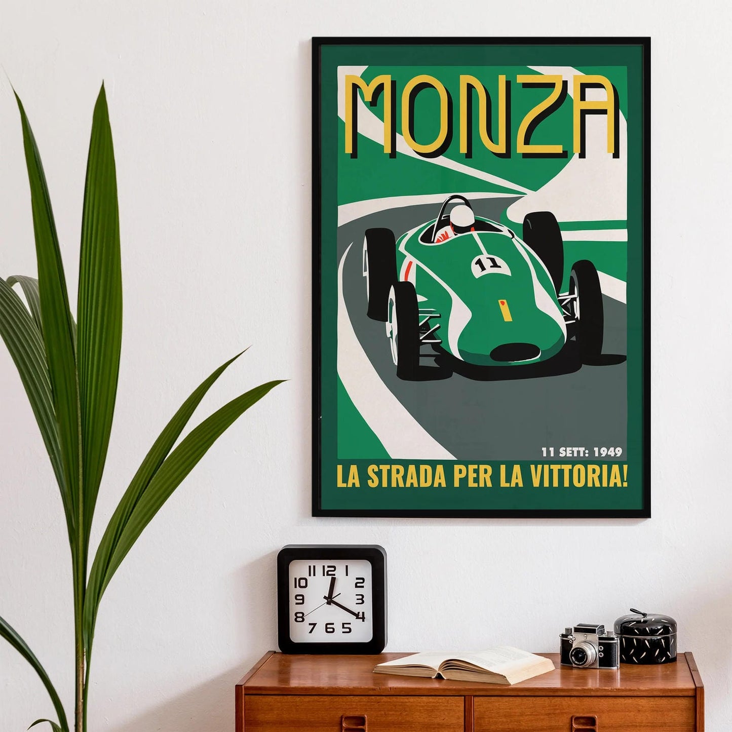 Monza Racetrack Vintage Poster