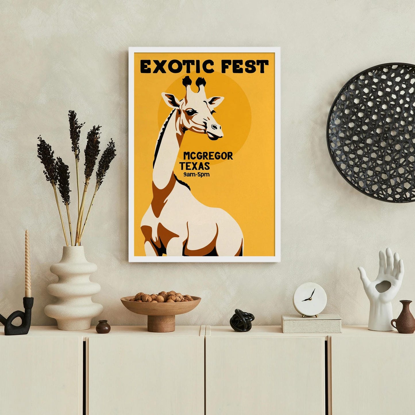Exotic Fest Texas Travel Poster