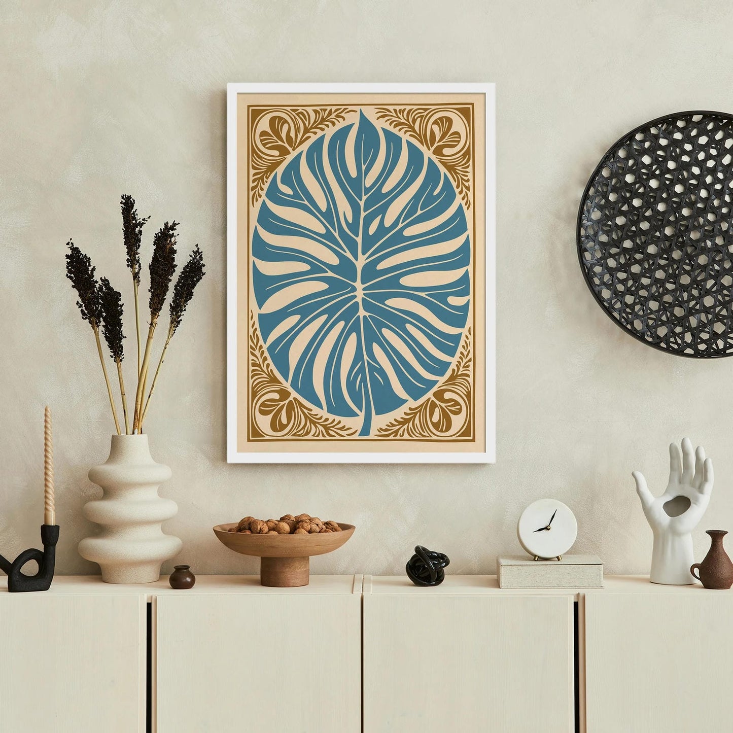 Big Vintage Monstera Leaf Poster
