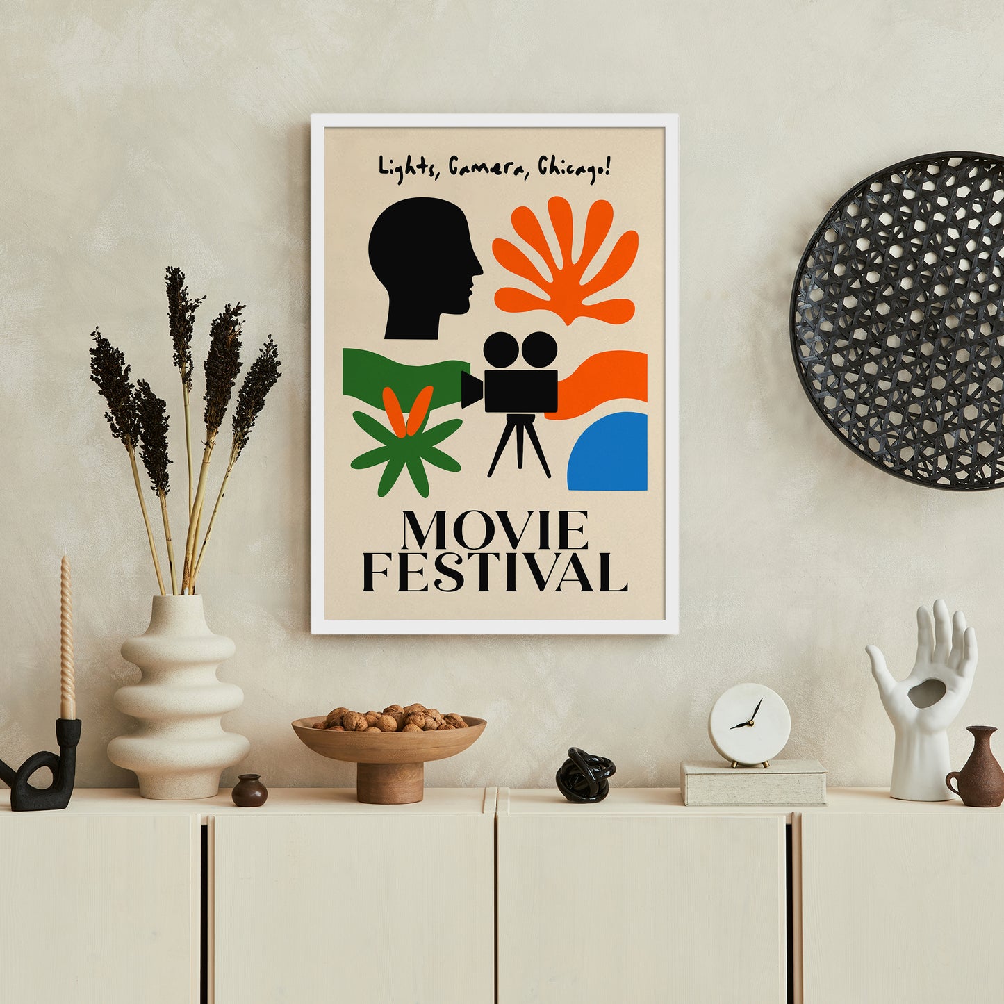 Chicago Movie Festival Retro Poster