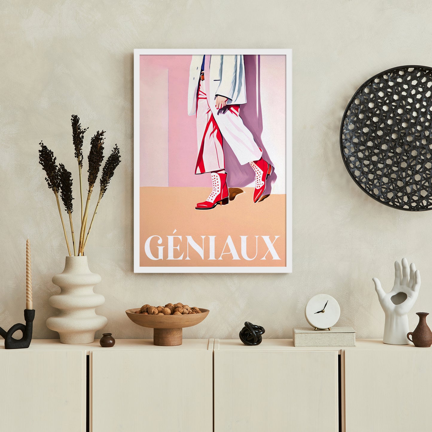 Geniaux French Fashion Wall Art Print