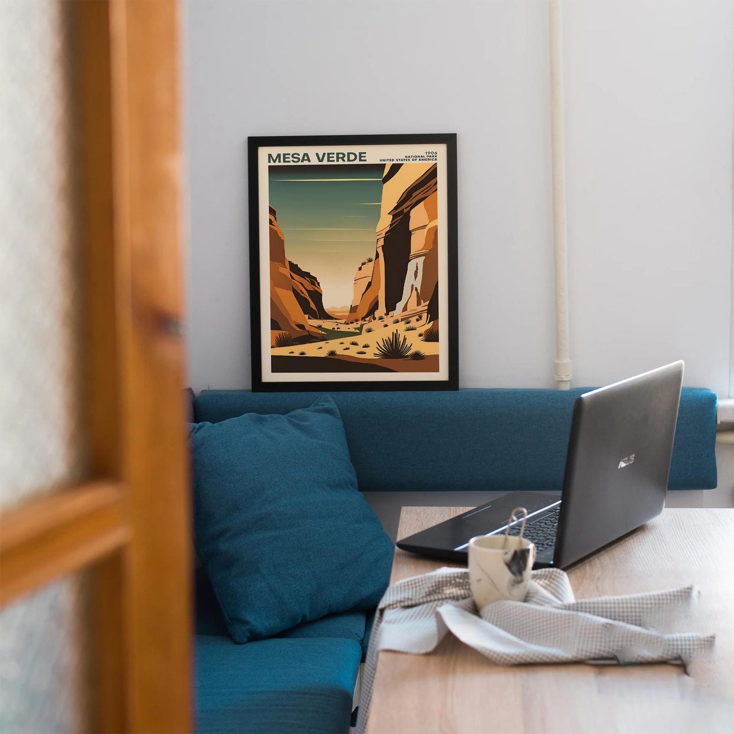Mesa Verde Retro National Park Poster